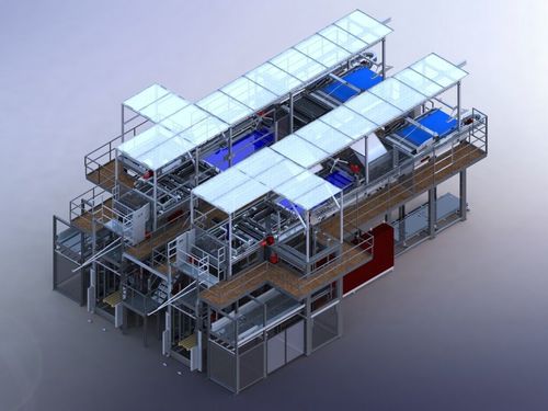 Palettier- und Verpackungsanlage - NSM MAGNETTECHNIK GmbH