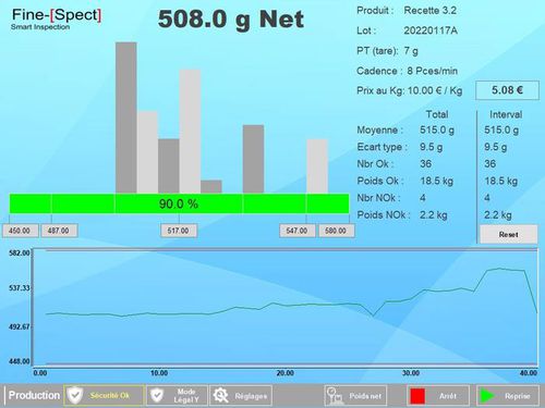 Software / Für Armaturenbrett - EXPERT - Fine-Spect - Statistik / Überwachung / Mess