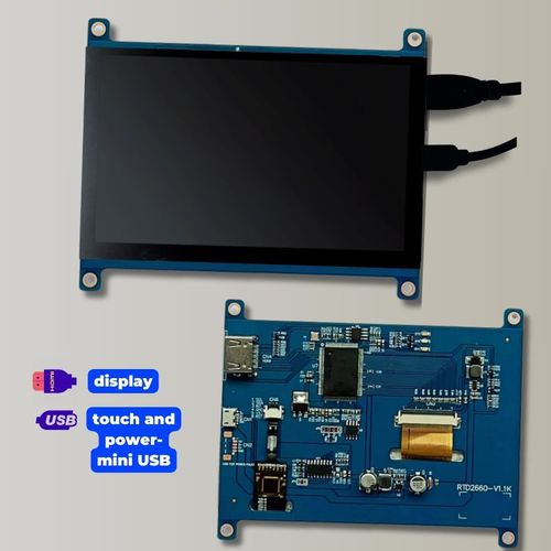 5"-Displaymodul - TBF050HD-01C - TAILOR PIXELS TECHNOLOGY CO., LTD. - IPS / mit kapazitivem Touchscreen / 800 x 480