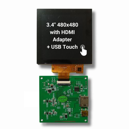 3,4"-Displaymodul - TBG-034BST-01C - TAILOR PIXELS TECHNOLOGY CO., LTD. - TFT LCD / IPS / mit kapazitivem Touchscreen