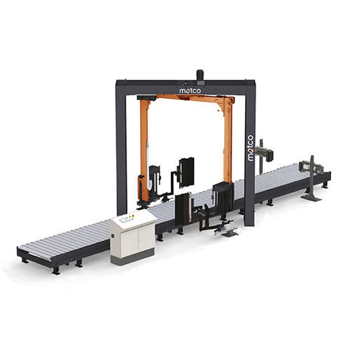 Stretchwickler mit Doppeldreharm - Matco ALC45 TWIN - Matco International - vollautomatisch / Paletten / mit Förderer