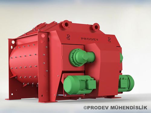 Elektrischer Betonmischer - PROMIX - PRODEV MACHİNE - festinstalliert / automatisch / Doppelwellen