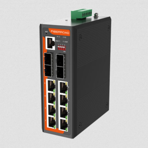 Ethernet-Switch / managed - FR-7M3408 series - Fiberroad Technology - 12 Ports / 10/100BaseT(X) / Gigabit