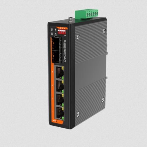 Ethernet-Switch / managed - FR-7S3204 - Fiberroad Technology - 6 Ports / für DIN-Schiene / wandmontiert