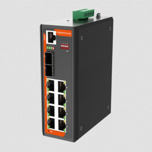 Ethernet-Switch / managed - FR-7S3208L - Fiberroad Technology - 10 Ports / Gigabit / für DIN-Schiene