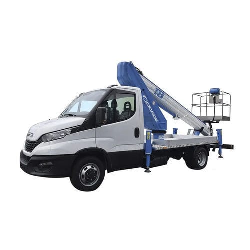 LKW-montierte Teleskoparbeitsbühne - ForSte 18T SPEED - Socageworld - hydraulisch / elektrisch / für Außenbereich