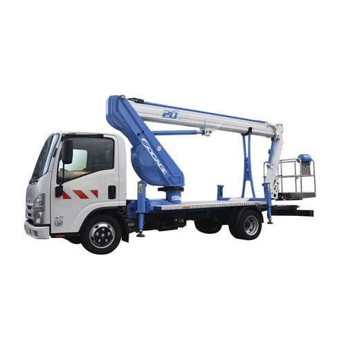 LKW-montierte Teleskoparbeitsbühne - ForSte 20TJ SPEED - Socageworld - hydraulisch / elektrisch / für Außenbereich