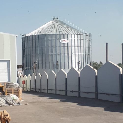 Silo mit flachem Boden - Yaşar Makine - für Getreide / Blech