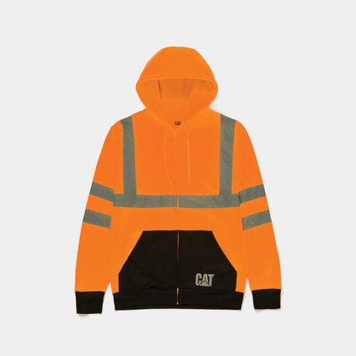 Arbeits-Sweatshirt - 1910127 series - Caterpillar workwear - Warnschutz / Polyester / für Baustellen