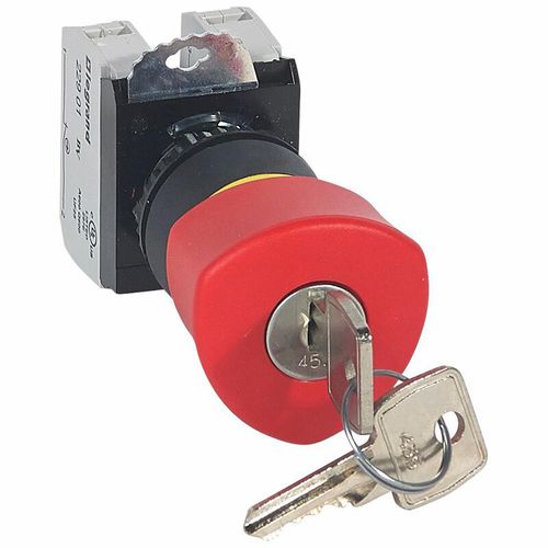 Schlüssel-Drucktaster - 0 237 27 - Legrand - IP69 / Steuer / Signal