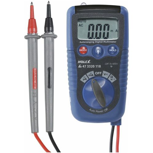 Digitales Multimeter - 473320 - HOLEX - tragbar / 600 V / cat IV