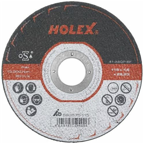 Trennscheibe für Edelstahl - 563575 - HOLEX - Stahl / dünn