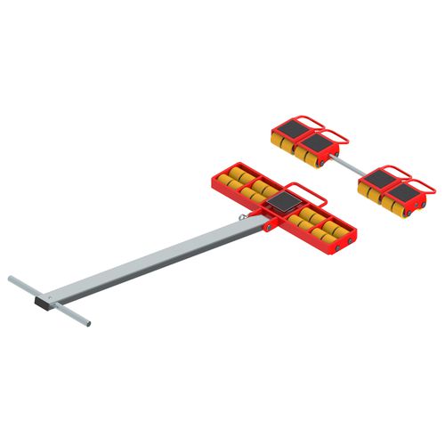 Schwerlast-Fahrwerk - ECO-Skate MINI (PU) M50L + M50S 10to - HTS Hydraulische Transportsysteme GmbH - für Transport / manuell / Rotation