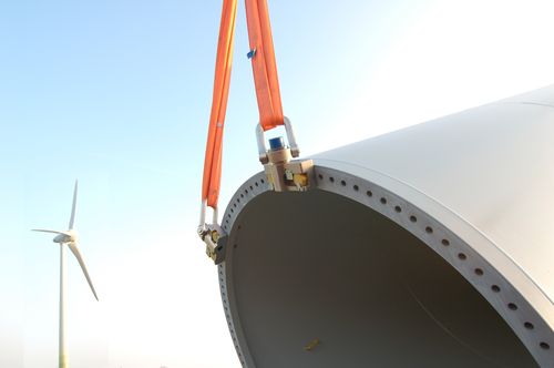 Einschraub-Anschlagpunkt - ACTEK WKA-System - HTS Hydraulische Transportsysteme GmbH - für Montage von Windkraftanlagen