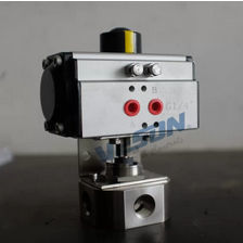 Kugelventil - VS-063DA - pneumaticairactuator.com - pneumatisch / für Luft / Edelstahl