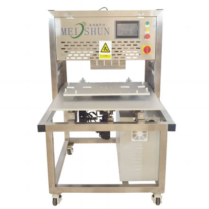 Ultraschall-Keksschneidemaschine - HDMS-DJB300 - Handan City Meishun Machinery Co.,Ltd - rechteckig / rund / automatisch