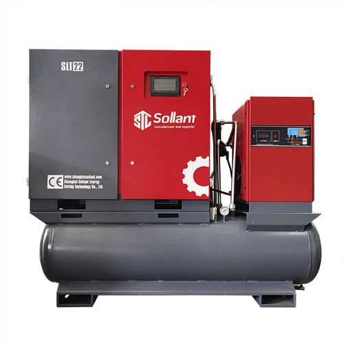 Schraubenkompressor - SLTI-7.5V - Shanghai Sollant Energy Saving Technology Co., Ltd - Luft / elektrisch / stationär