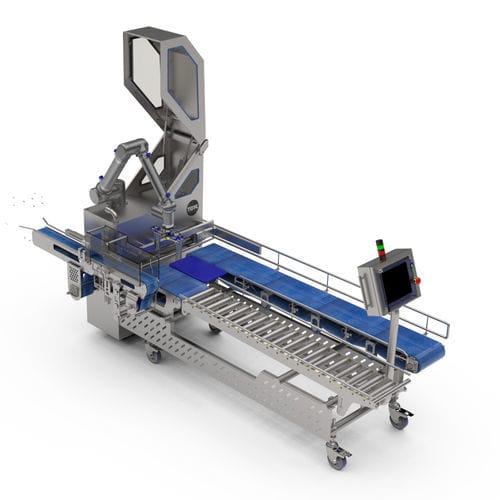Horizontaler Kartonpacker Traypacker - TESA UR-50 - TEMIC S.L.U. - Roboter / für Tiefkühlprodukte / Schalen