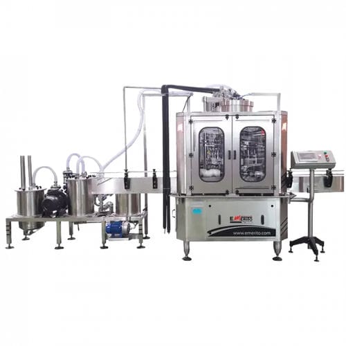 Vakuum-Abfüllmaschine - RVB - Emerito S.L. - automatisch / für Töpfe / für Gläser