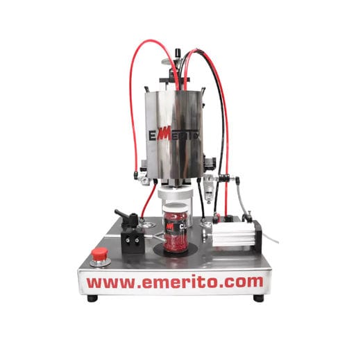 Halbautomatischer Verschliesser - Emerito S1 - Emerito S.L. - pneumatisch / für Glasbehälter / für Töpfe
