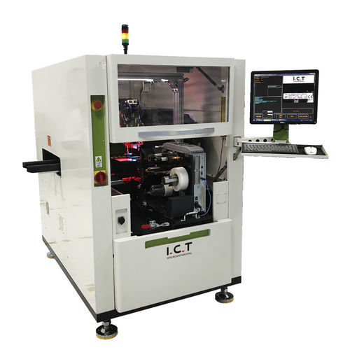 Automatisches Etikettiersystem - I.C.T-31 series - Dongguan ICT Technology Co.,Ltd - PCB / zur Oberseitenetikettierung / für selbstklebende Etiketten