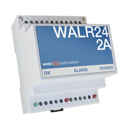 Sicherheitskontrolleinheit - WALR24/2A - WIDE Automation - für DIN-Schiene