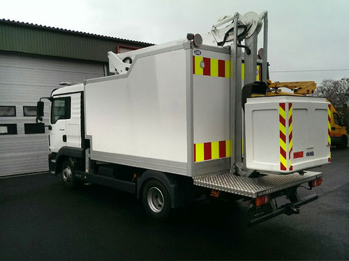 Traktormontierte Hubarbeitsbühne - SCJ 15 - Safi Group srl - LKW-montiert / elektro-hydraulisch / für die Landwirtschaft