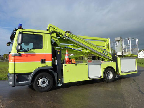 Traktormontierte Hubarbeitsbühne - SCA 27 - Safi Group srl - LKW-montiert / elektro-hydraulisch / für Außenbereich