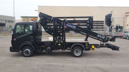 Traktormontierte Hubarbeitsbühne - SCA 22 HE - Safi Group srl - LKW-montiert / elektro-hydraulisch / für Außenbereich