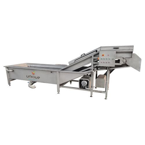 Gemüse-Waschanlage - QPQX5000 - Zibo Unique Machinery Co., Ltd. - automatisch / Spritz