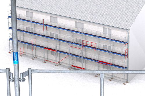 Stationäres Gerüst - EE - Entrepose Echafaudages - Fassaden / modular