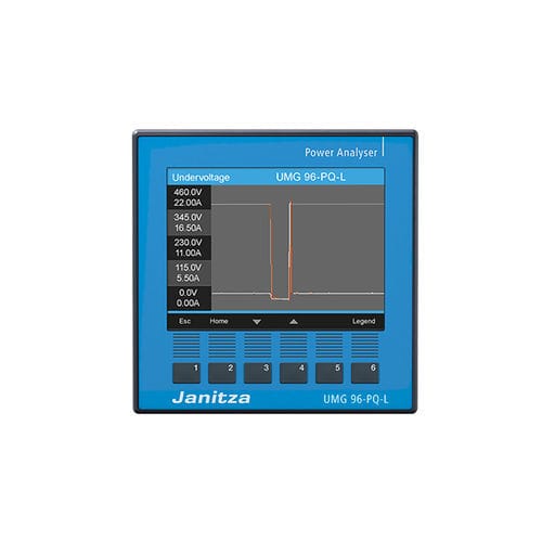 Netzqualitäts-Überwachungsgerät - UMG 96-PQ-L - Janitza electronics GmbH - Temperatur / Leistung / Differenzstrom