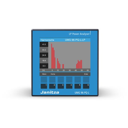Netzqualitäts-Überwachungsgerät - UMG 96-PQ-L-LP - Janitza electronics GmbH - Temperatur / Differenzstrom / Mess
