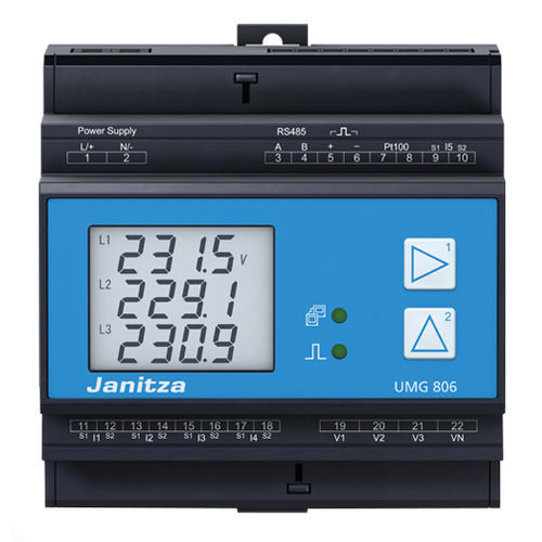 Mess-Überwachungsgerät - UMG 806 - Janitza electronics GmbH - Differenzstrom / Netzqualität / modular