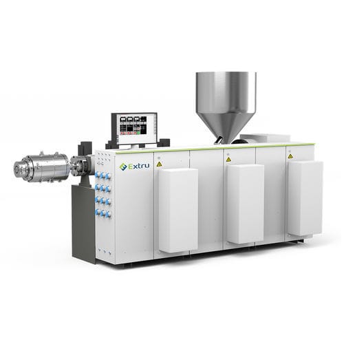 Einschneckenextruder - EXT-SJ series - Ningbo Extru Machinery Co., Ltd. - kompakt / mit hohem Durchsatz / Nutbuchsen