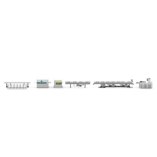 Einschicht-Extrusionsanlage - PE series - Ningbo Extru Machinery Co., Ltd. - mit hohem Durchsatz / PLC-gesteuert / mit Touchscreen