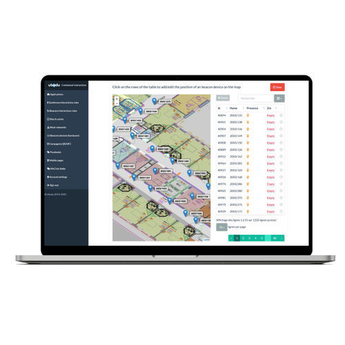 Software / Für Armaturenbrett - Ubudu SAS - Mapping / für Infrastrukturen / RTLS