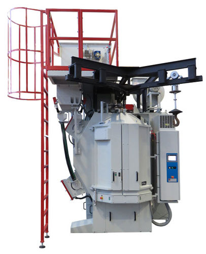 Drehtisch-Strahlanlage - MT series - C.M. SURFACE TREATMENT SpA - mit Haken / Hängebahn / 4 Turbinen