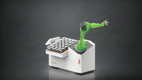 Beladungssystem mit 6-Achsen Knickarmroboter - CoFlex 15P - Agile robotic Systems