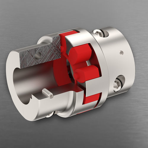 Flexible Kupplung - Softex® SPLIT  - HBE GmbH - Klemmbefestigung / mit Bohrung / für Motoren