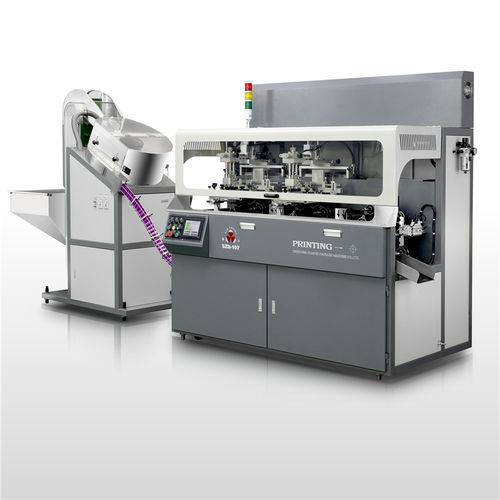Vollautomatische Siebdruckmaschine - SZD-107 - Shenzhen xinzhong plastic - 2-Farben / 3-Farben / 4-Farben