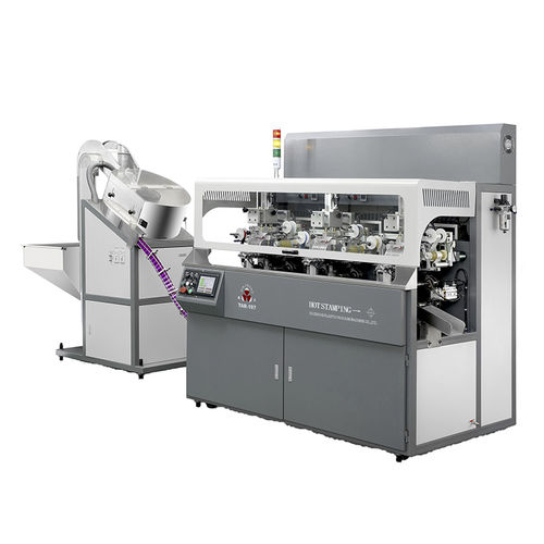 Elektropneumatischer Golddruckmaschine - TAR-107 - Shenzhen xinzhong plastic - für Glasflaschen / für Stopfen