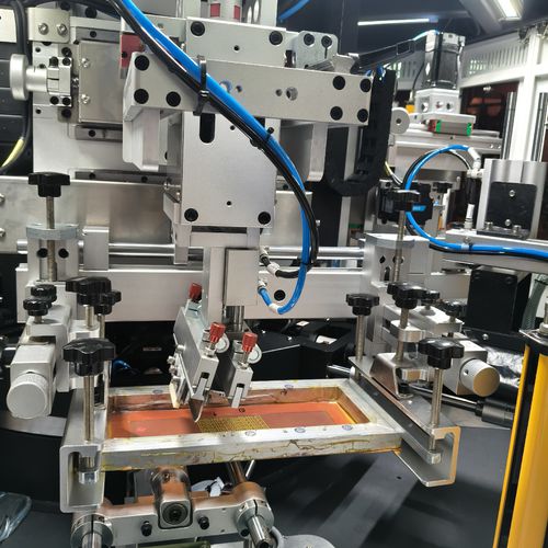 Automatische Siebdruckmaschine - G2S-2C1D - Shenzhen xinzhong plastic - 2-Farben / monochrom / UV-Polymerisierungssystem