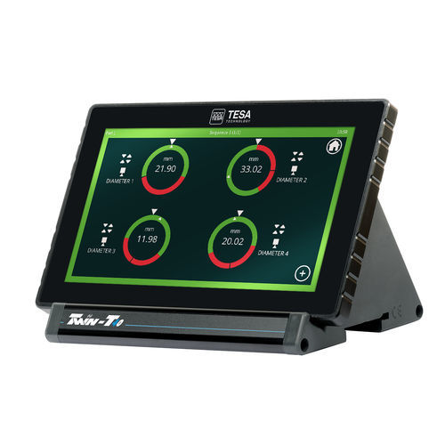Display mit Touchscreen - TWIN-T40 - TESA Technology - Farb / Grafik / für die Messtechnik