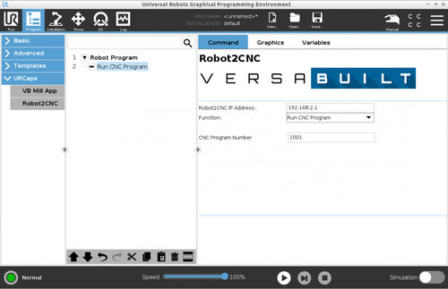 Ethernet-Schnittstelle - Robot2CNC Basic Edition - VersaBuilt Robotics - Industrie