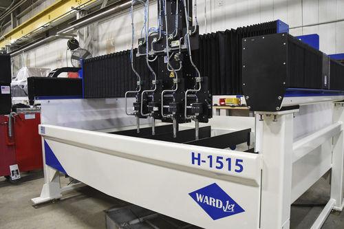 Wasserstrahl-Schneidsystem - H-1515 - WARDJet Waterjets - für Industrieanwendungen / dreiphasig / manuell