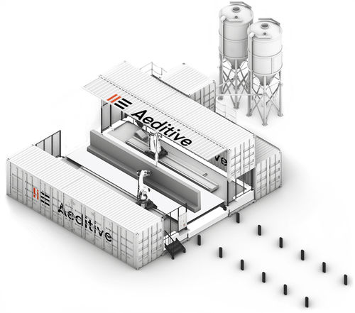 3D-Drucker / Roboter - Aeditor - Aeditive GmbH - Beton / für das Bauwesen / Inkjet