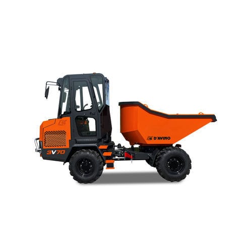 Minidumper mit Gummireifen - 3V70 - AMOG SRL - Diesel / Rundkipper / knickgelenkt
