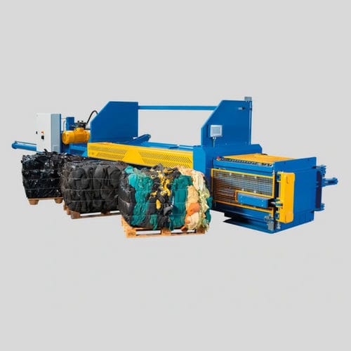 Ballenpresse für Müll - IP 42F series - I-COMPACT - für Textilien / für Reifen / horizontal