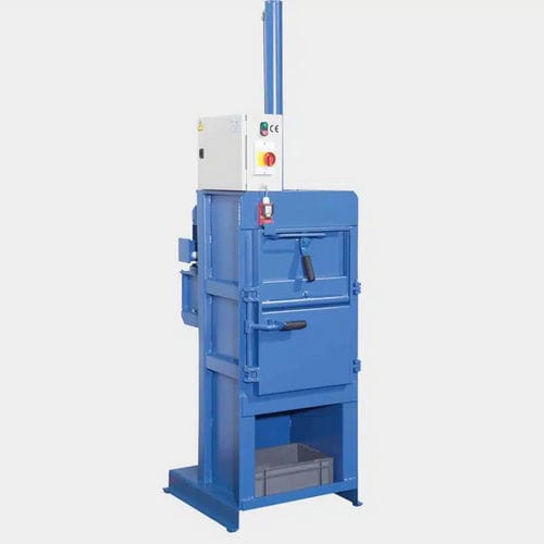 Ballenpresse für Metall - IDS series - I-COMPACT - für Fässer / vertikal / mit Frontöffnung